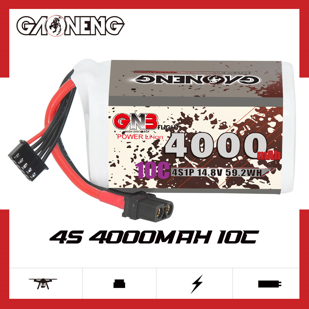 GNB 4000mAh 4S 14.8V 10C 20C W - Drone Battery Plate review and price