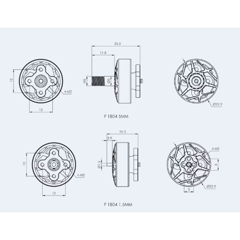 T-MOTOR P1804 2400KV 3400KV 4S - Drone Battery 4S review and price