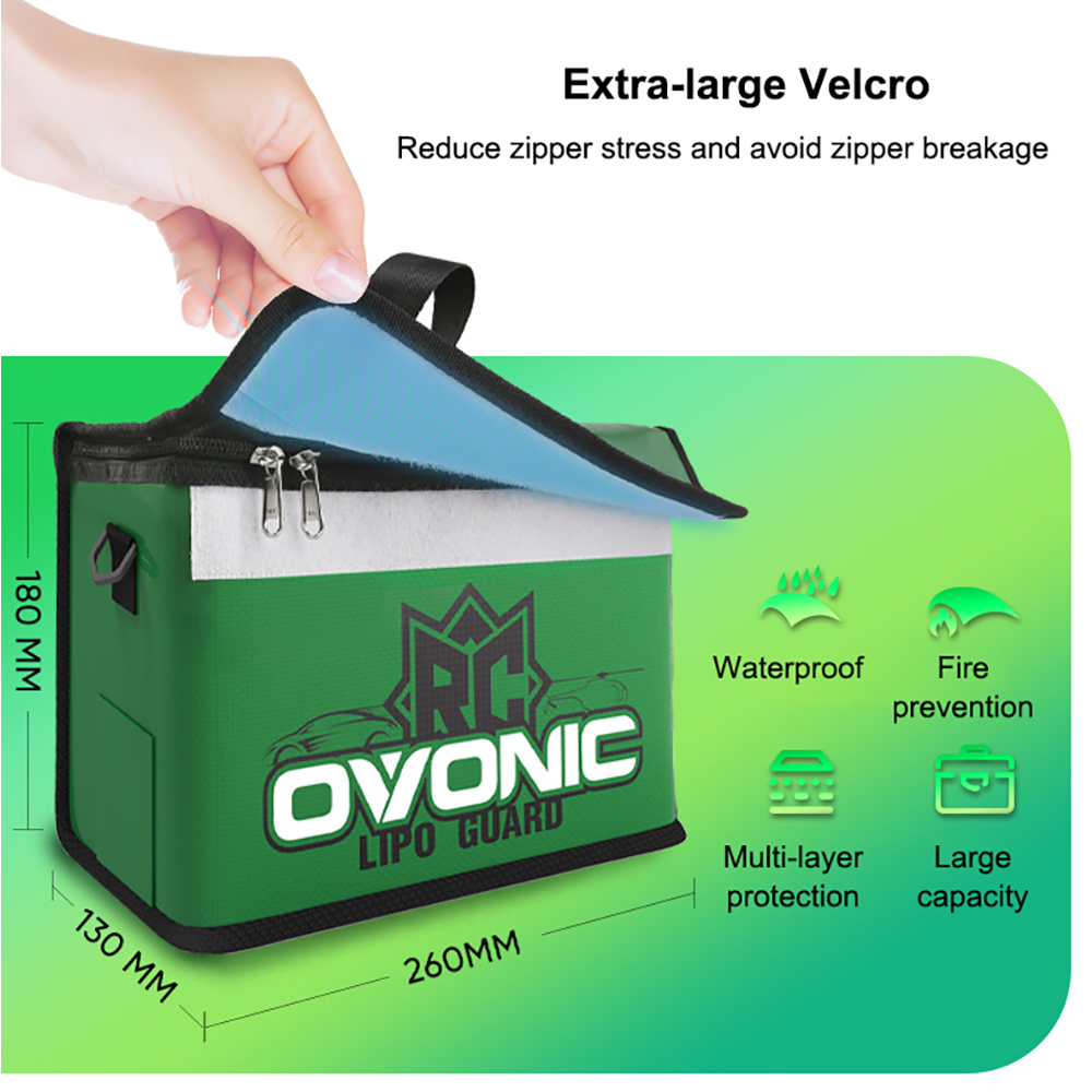 Ovonic LiPo Battery Safe Bag P - Drone Battery Bag review and price